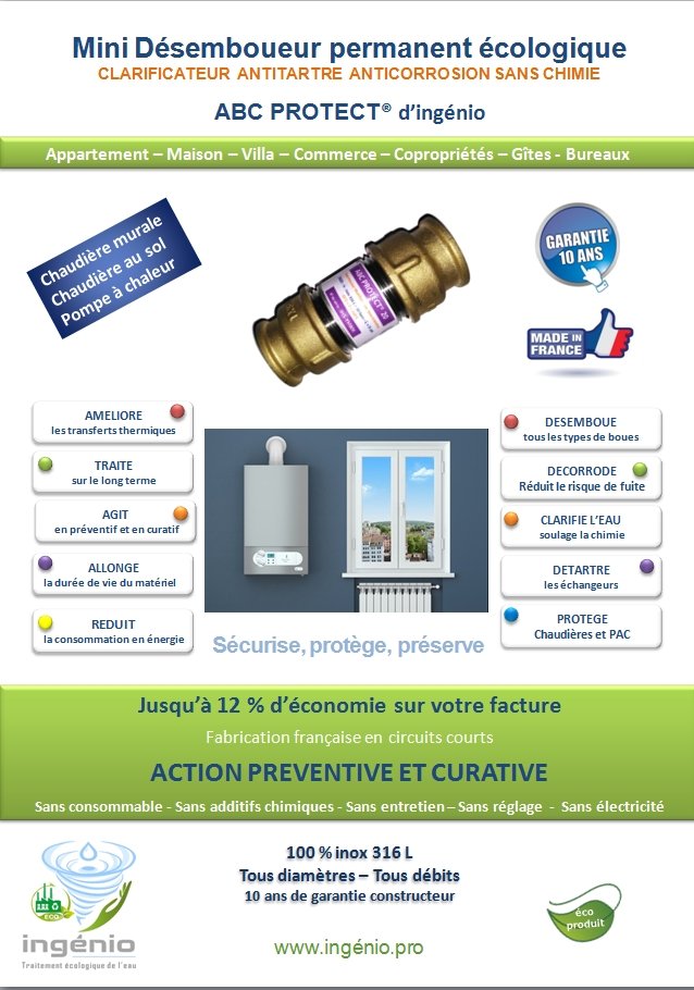 documentation anticalcaire detartrant anti-tartre ACQUACALC made in france ingenio